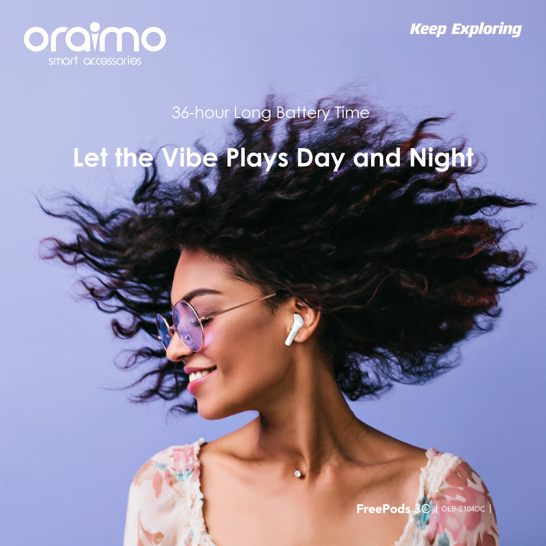 Oraimo tailor earpods and sound E104DC