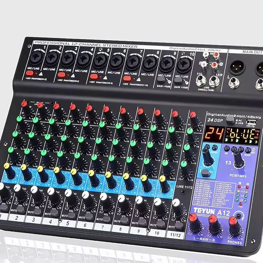 A12 professional 12 channel Mixer