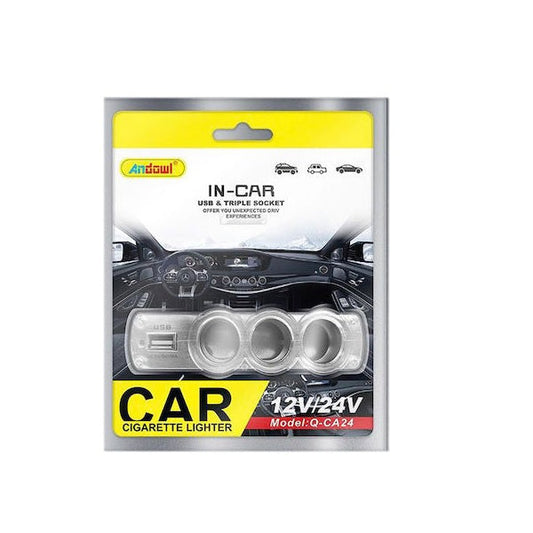 Andowl usb and triple socket Q - CA24