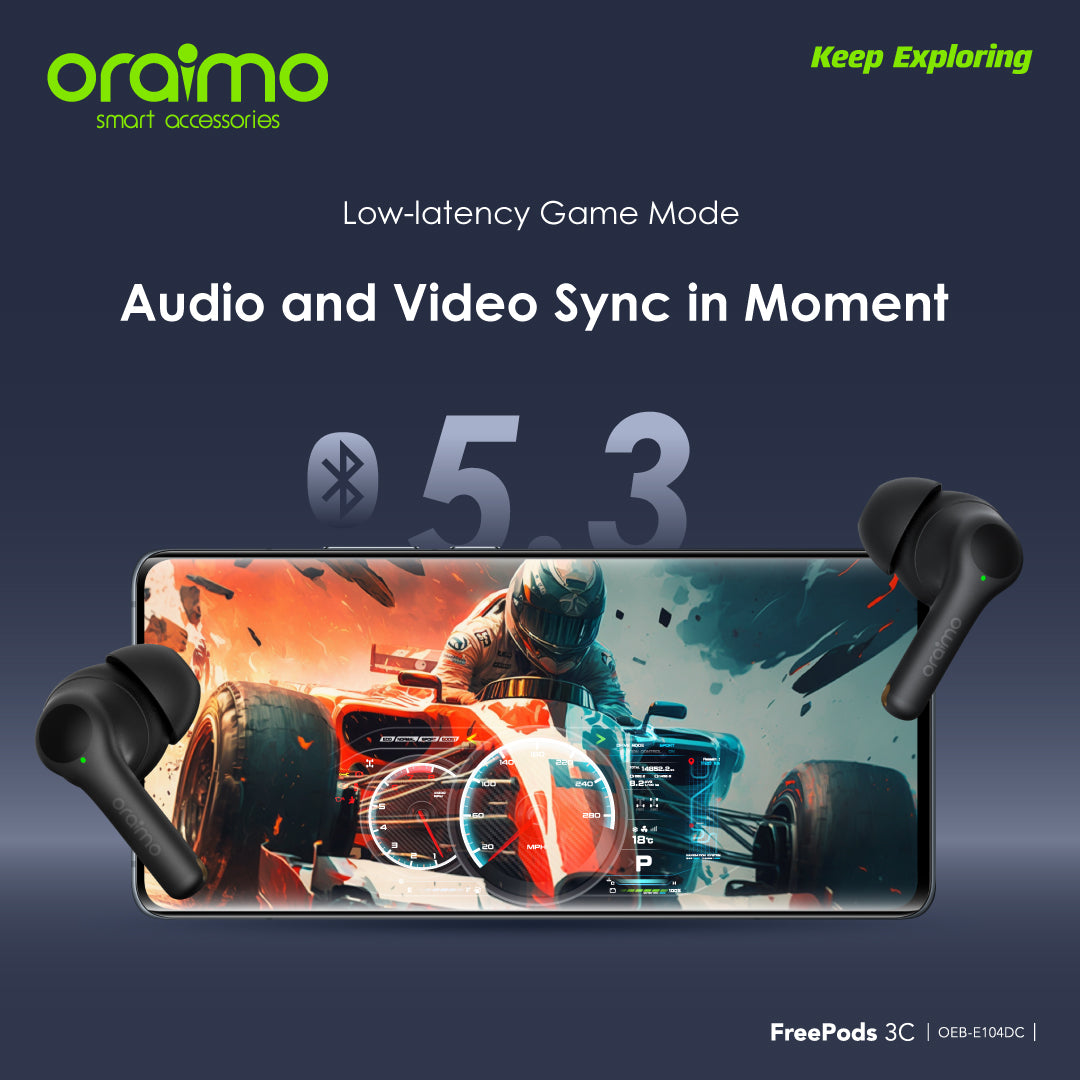 Oraimo tailor earpods and sound E104DC