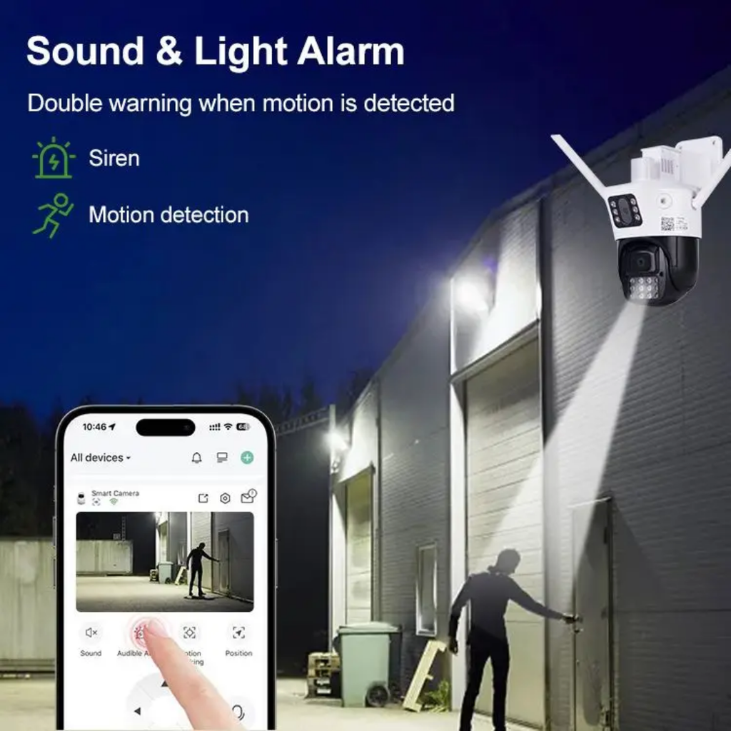 Outdoor dual camera