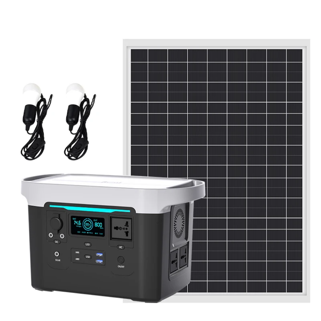 500w Energy Storage Power station with 150w solar panel