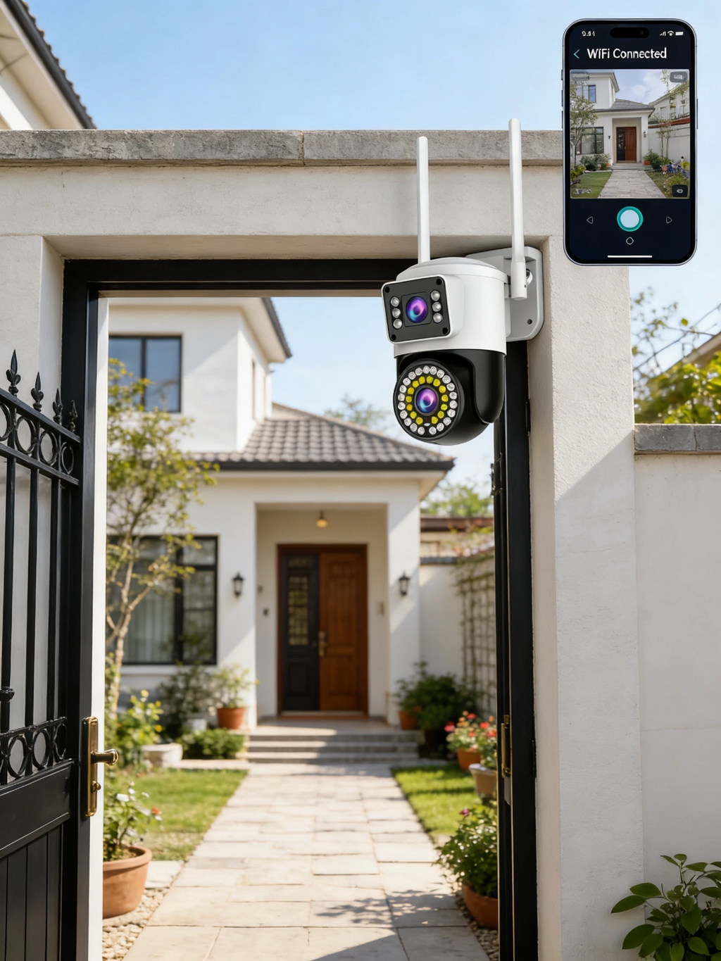 Dual camera wifi camera