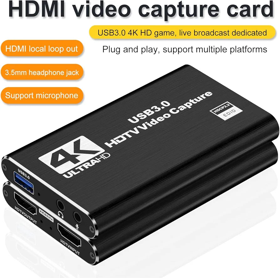 3.0 4k captured card with audio