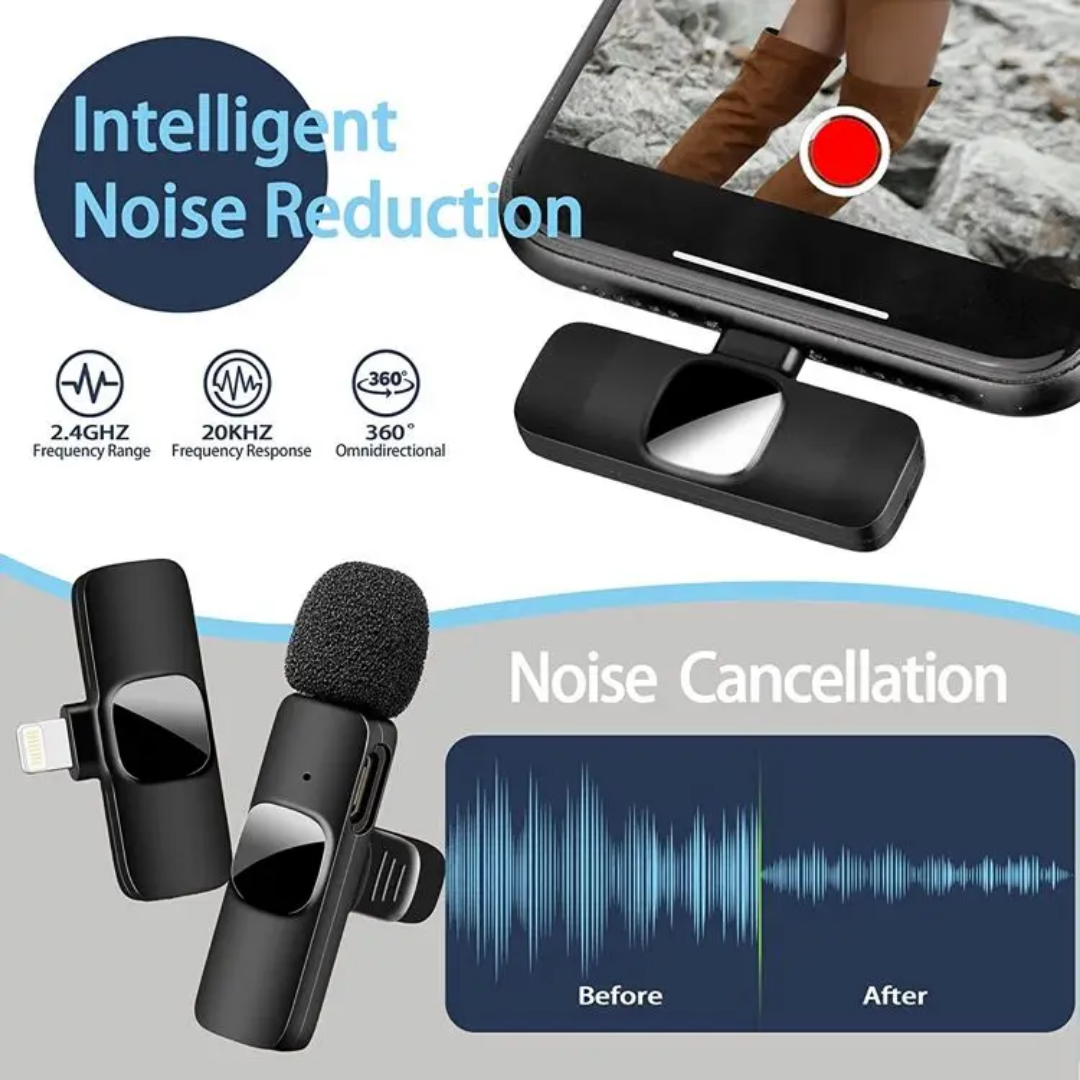 Iphone Dual lapel mic