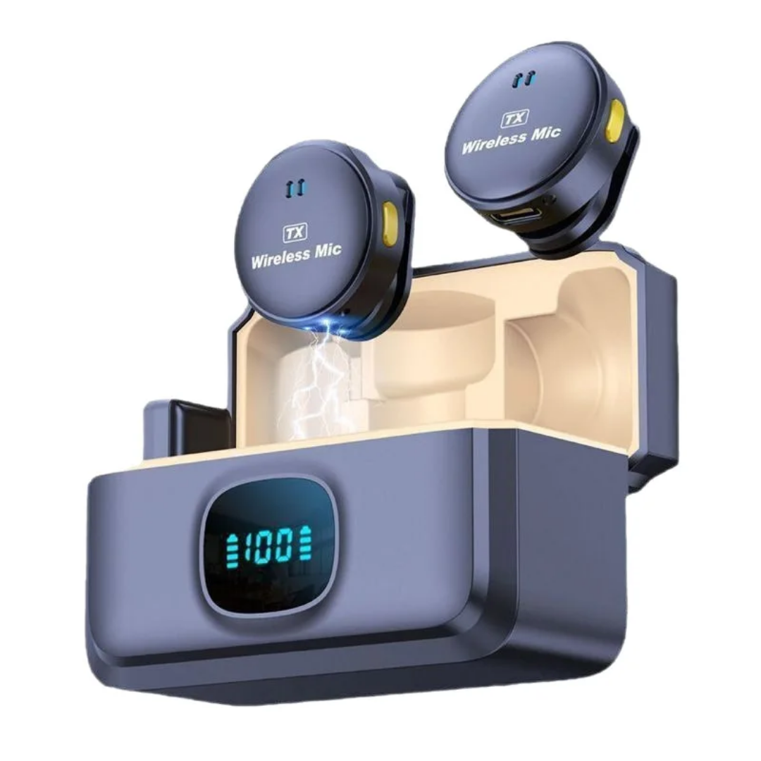 Q8 magnetic wireless lapel mic