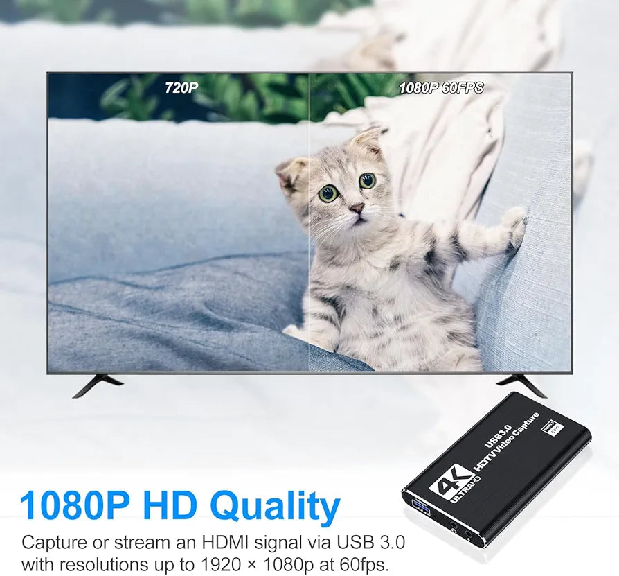 3.0 4k captured card with audio