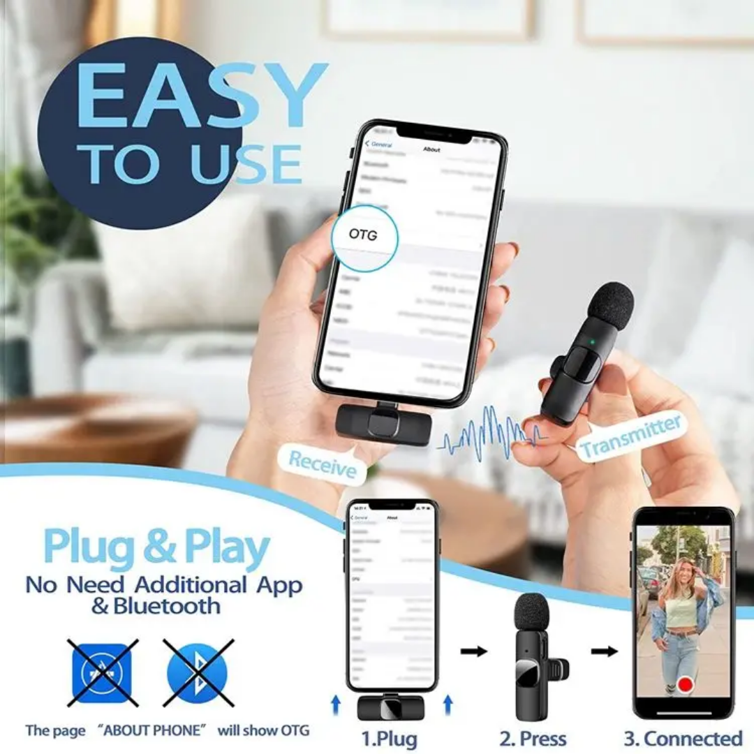 Iphone Dual lapel mic