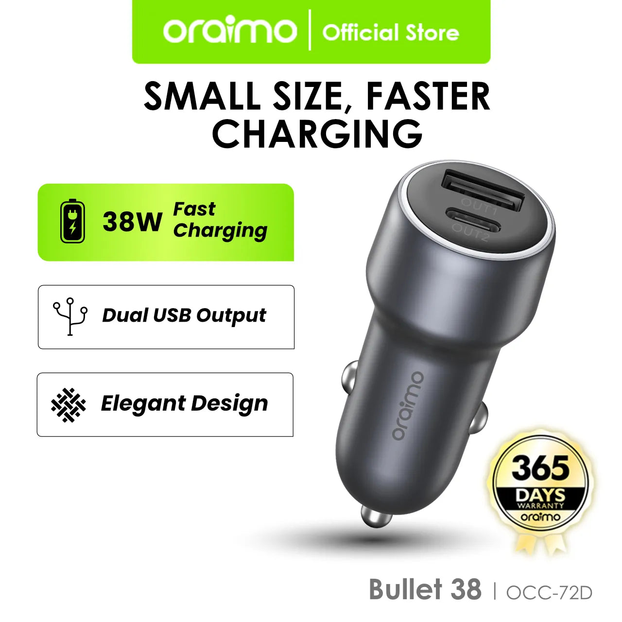 38w-oraimo-car-charger
