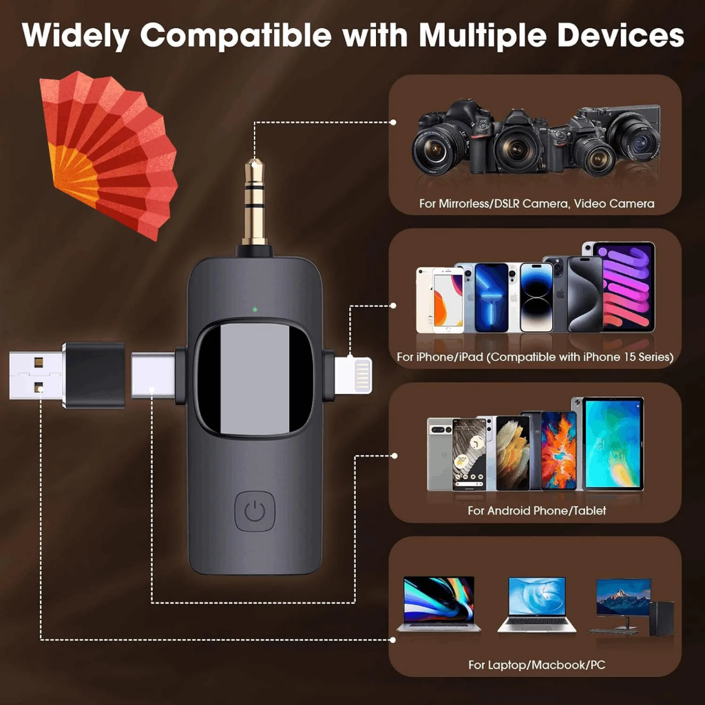 K15 3in1 lapel mic
