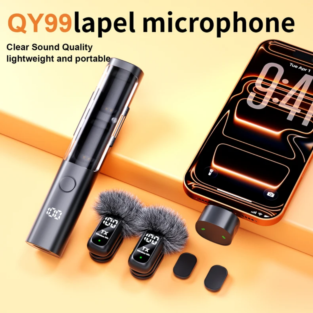 QY99 wireless lapel microphone