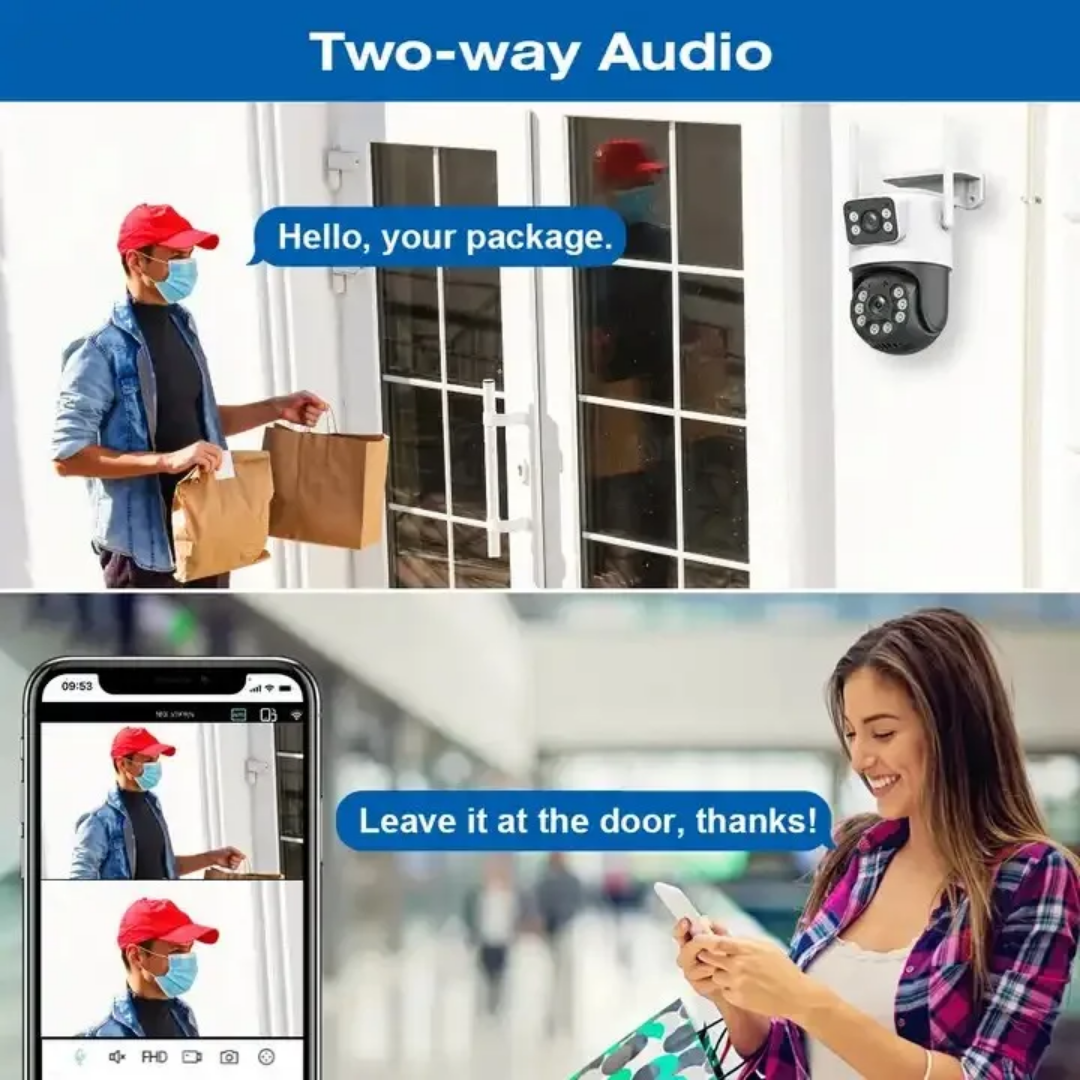 Wifi camera dual lense Q08-C2L