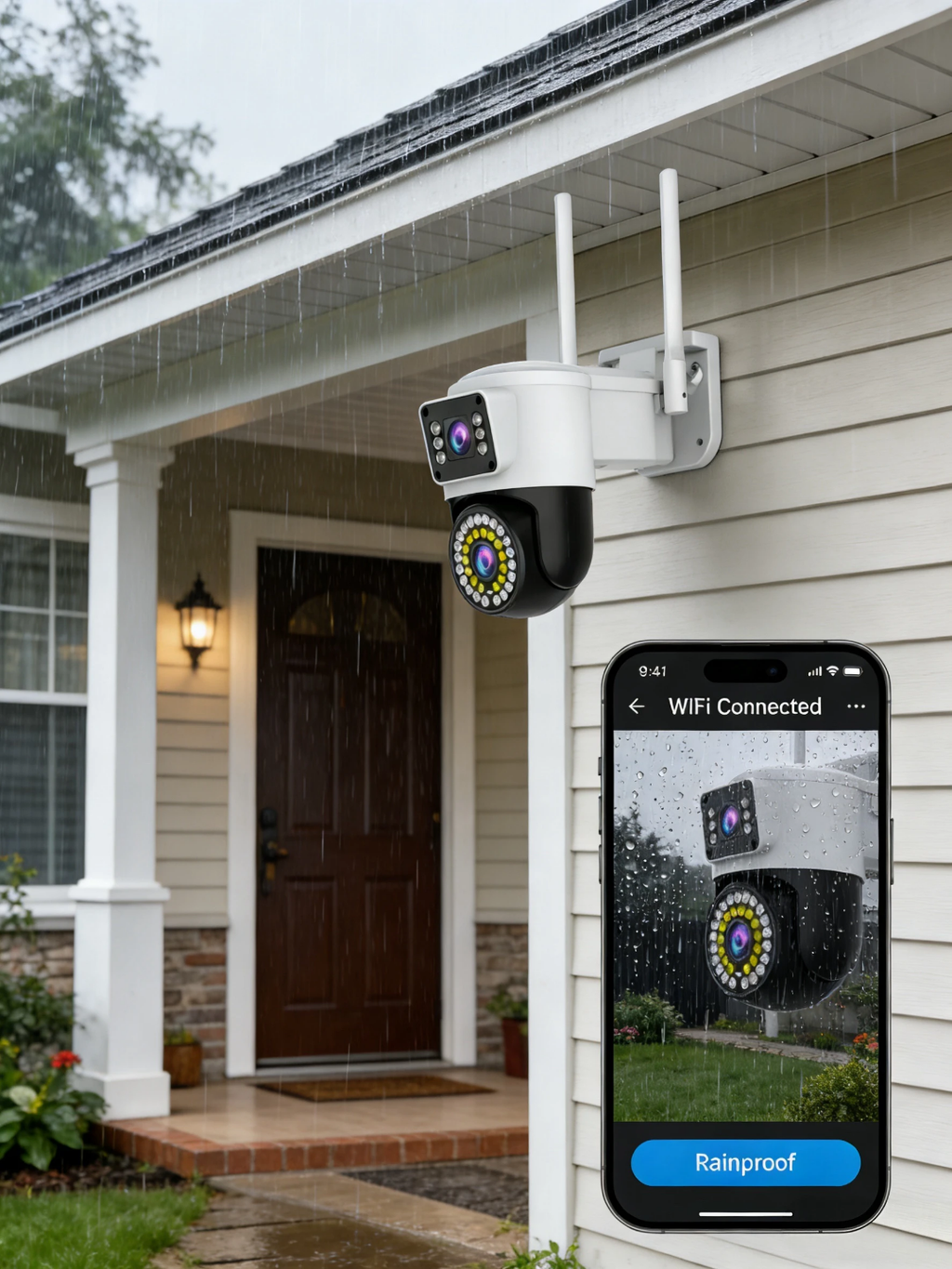 Dual camera wifi camera