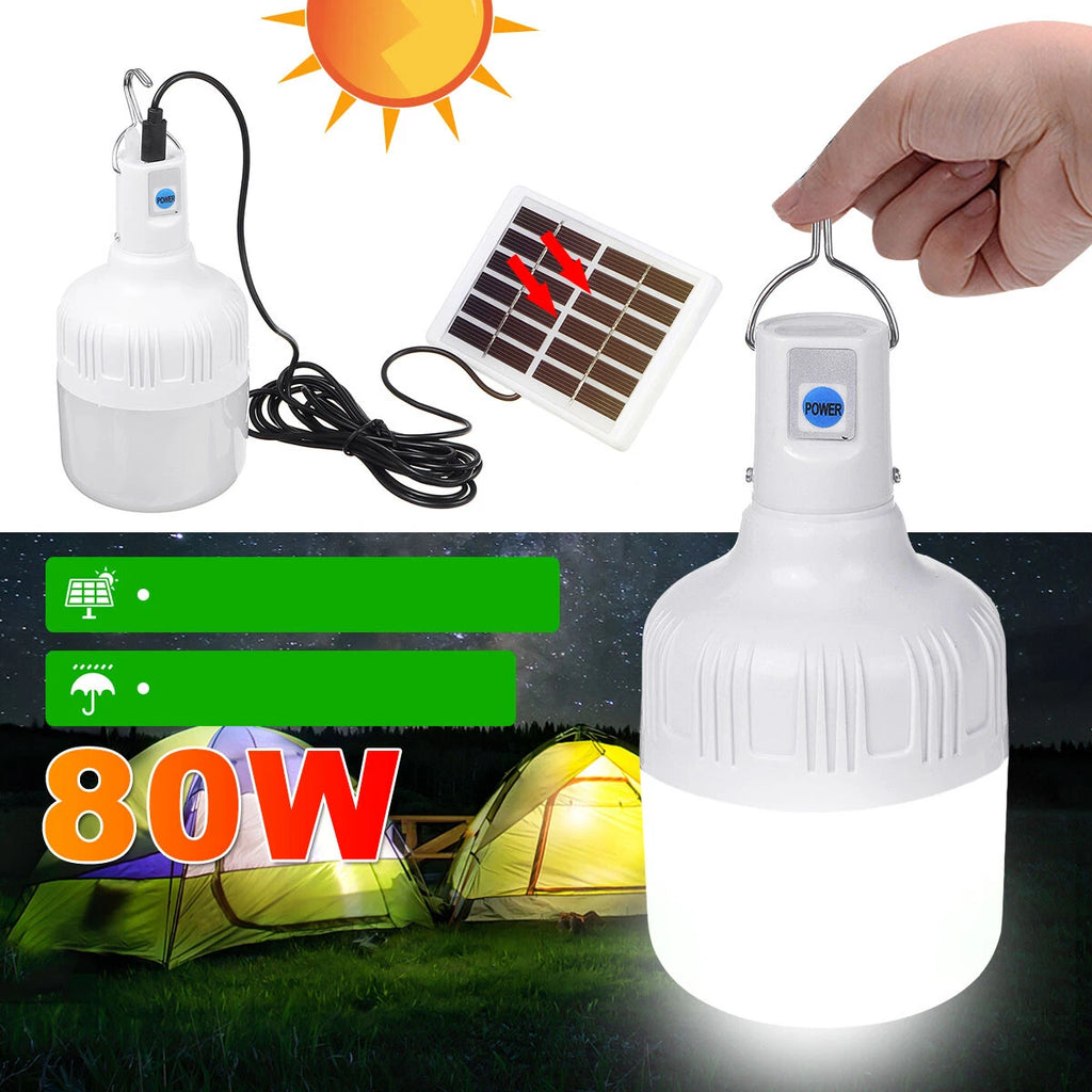 Rainbow solar rechargeable light lamp 80w small